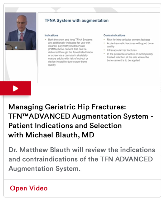 Managing Geriatric Hip Fractures Image ​