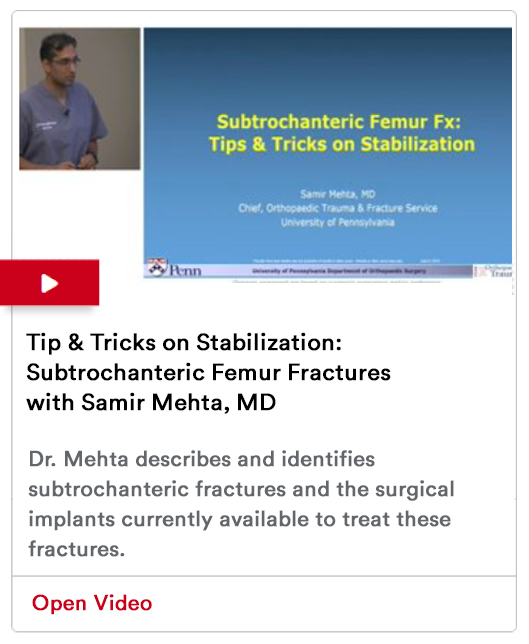 Subtrochanteric Femur Fractures Image