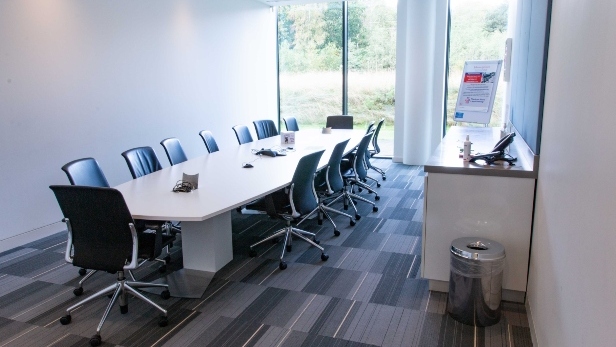 Ultra Violet and Infrared conference rooms located in Johnson & Johnson Institute in Wokingham, United Kingdom