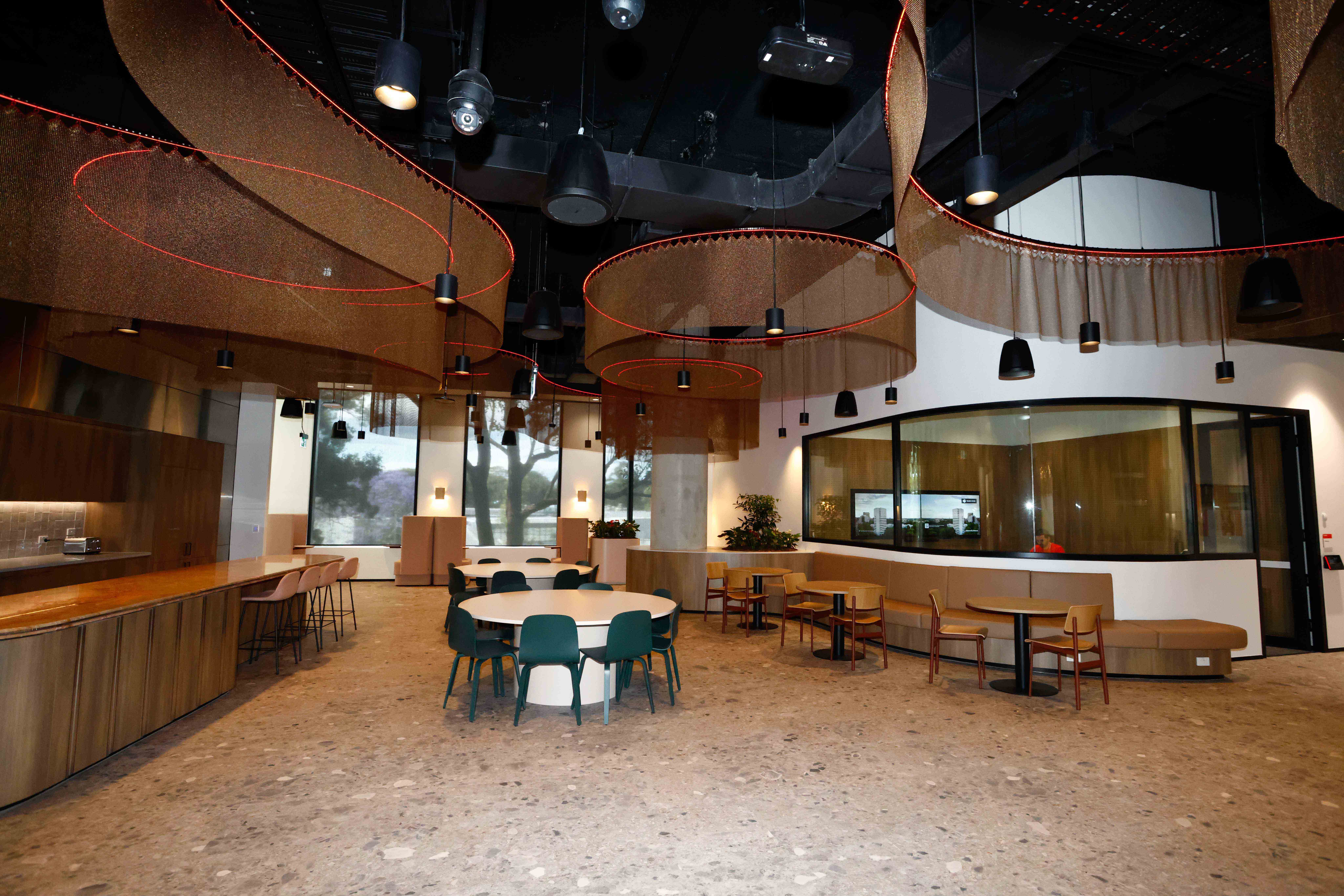 Dining room at the Johnson & Johnson Institute facility location in Sydney.