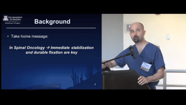 Biomechanics in Spinal Oncology with Ali Baaj, MD thumbnail