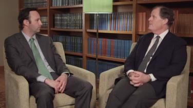 two mean in a room chatting from ATTUNE Cementless Knee System Procedural Workflow with David Dalury, MD & Ryan Nunley, MD