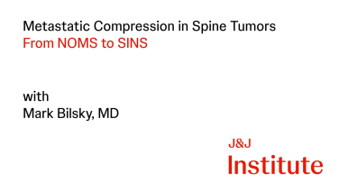 Metastic Compression in Spinal Tumors with Mark Bilsky, MD thumbnail